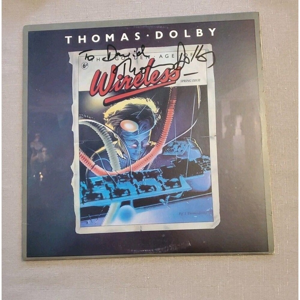 Vtg Thomas Dolby Signed The Golden Age Of Wireless Vinyl Record Lp Album Read